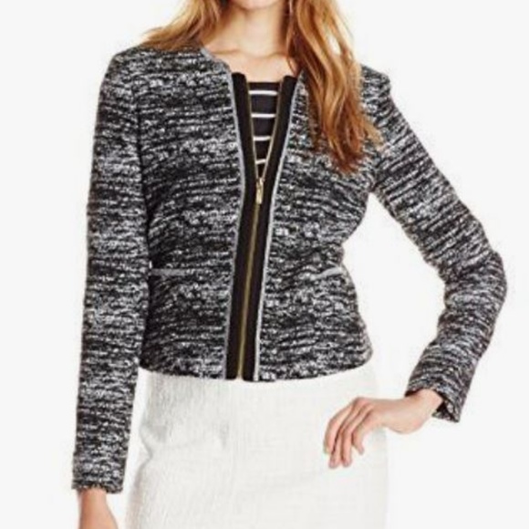 Calvin Klein Zipper Blazer - Picture 2 of 7